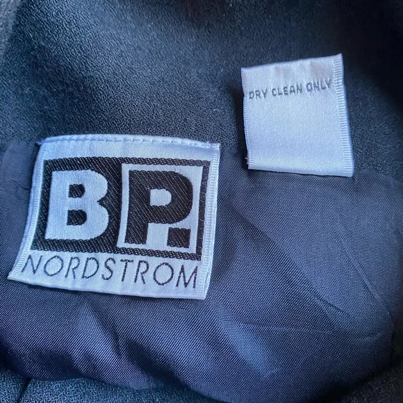 Vintage BP wool blend black midi front button up dress size‎ 3 - Picture 5 of 6